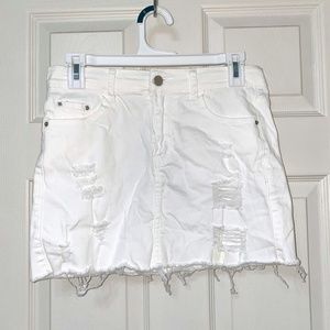 Amazon White Jean Skirt